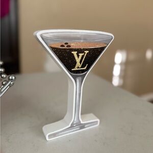 Louis Vuitton 3D wooden martini glass HOME DECOR ACCENT
